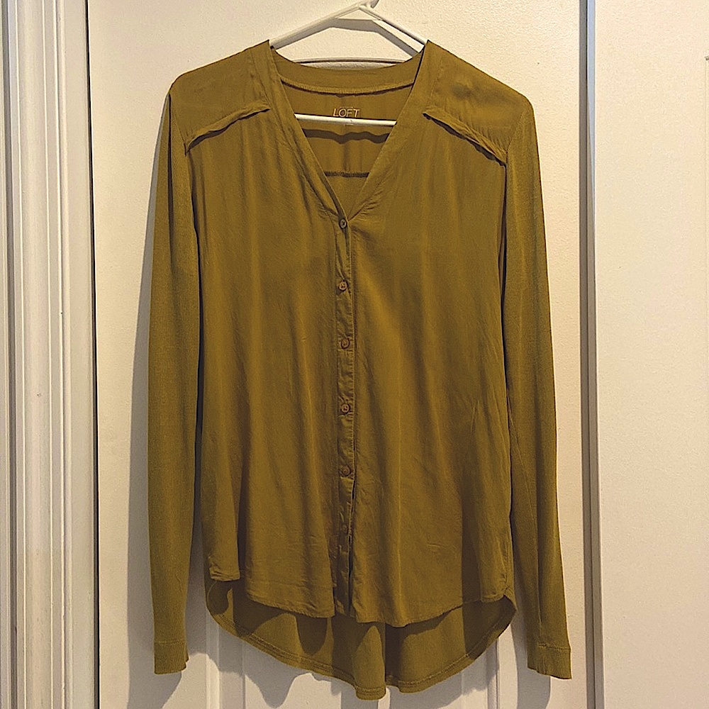 LOFT button down cardigan